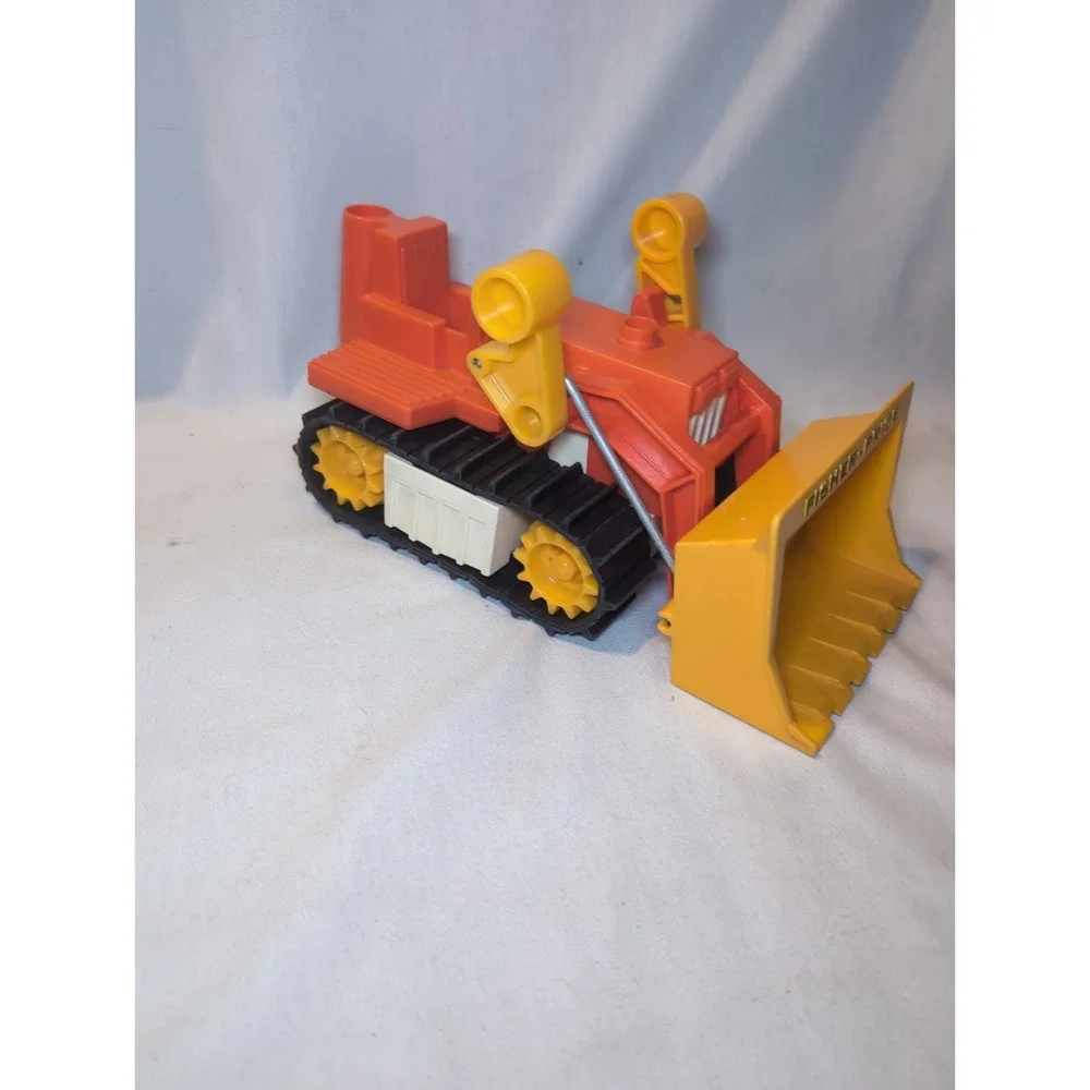 Vintage 1979 Fisher Price Husky Helper Bulldozer #329 Original Tracks
